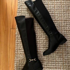 Steve Madden Knee High Black Boots - 39